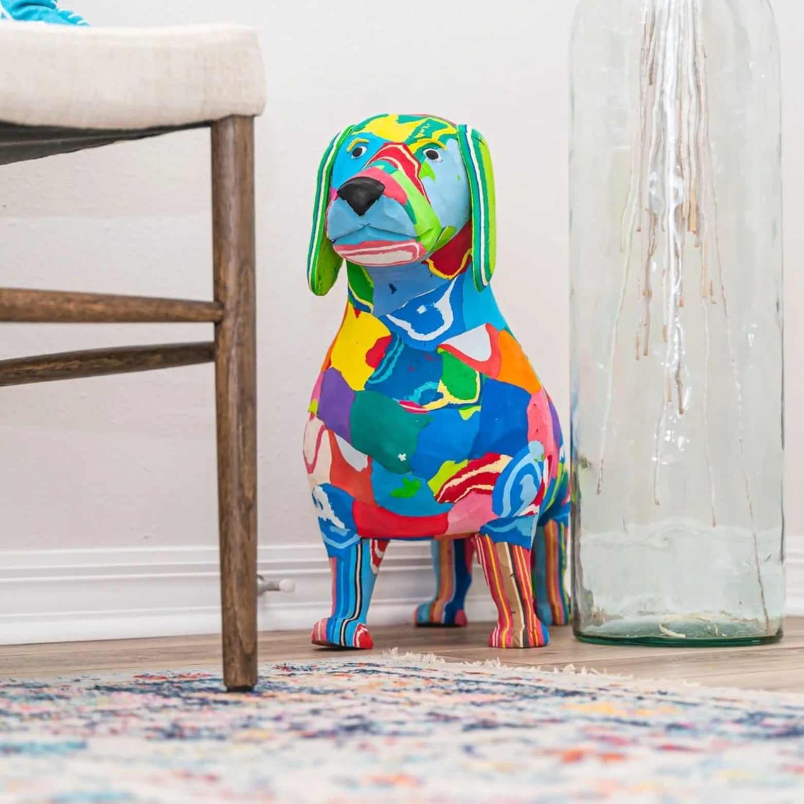 Dog Sitting Lab | Flip Flop Sculpture