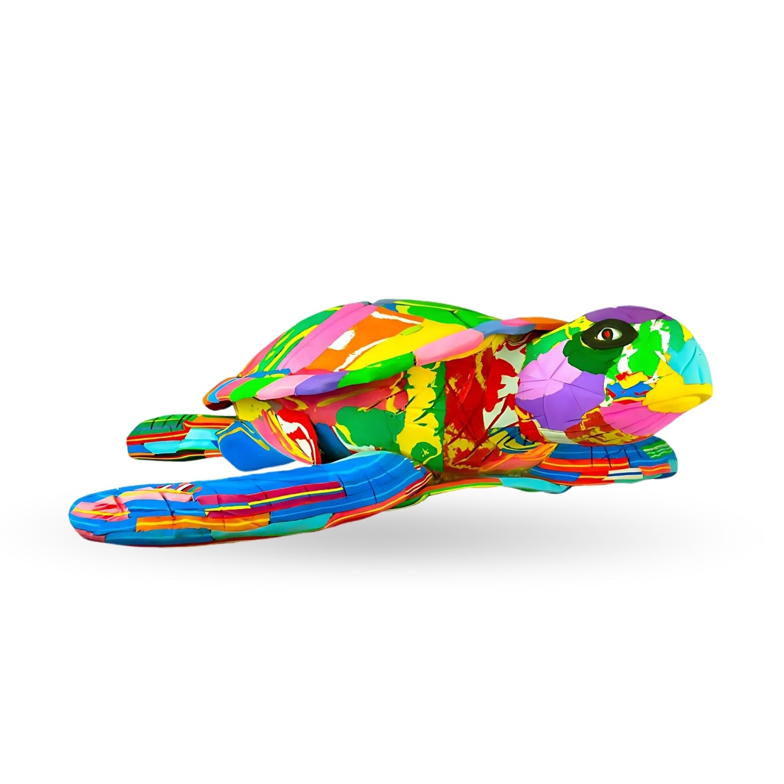 Turtle Recycled Flip Flop Sculpture- Ocean Sole