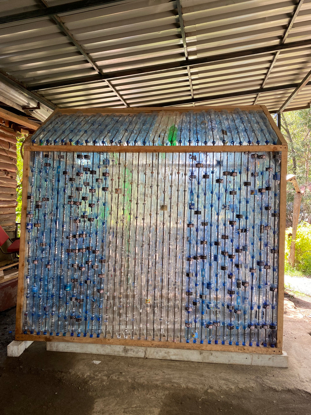 Plastic Bottles Greenhouse Project