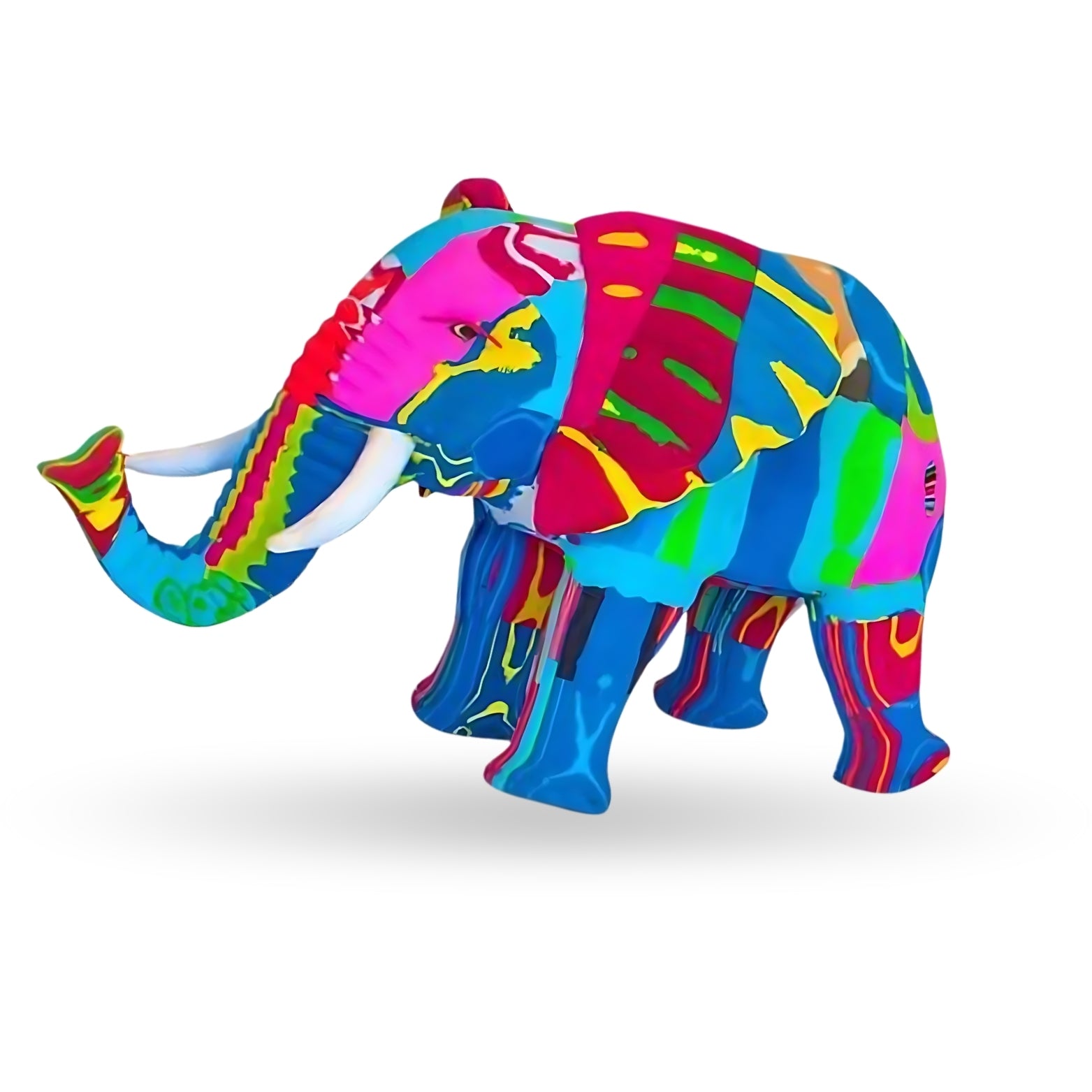 アート・デザイン・音楽 ELEPHANT BRAND2 Recycled Elephant Flip Flop Sculpture - Ocean Sole