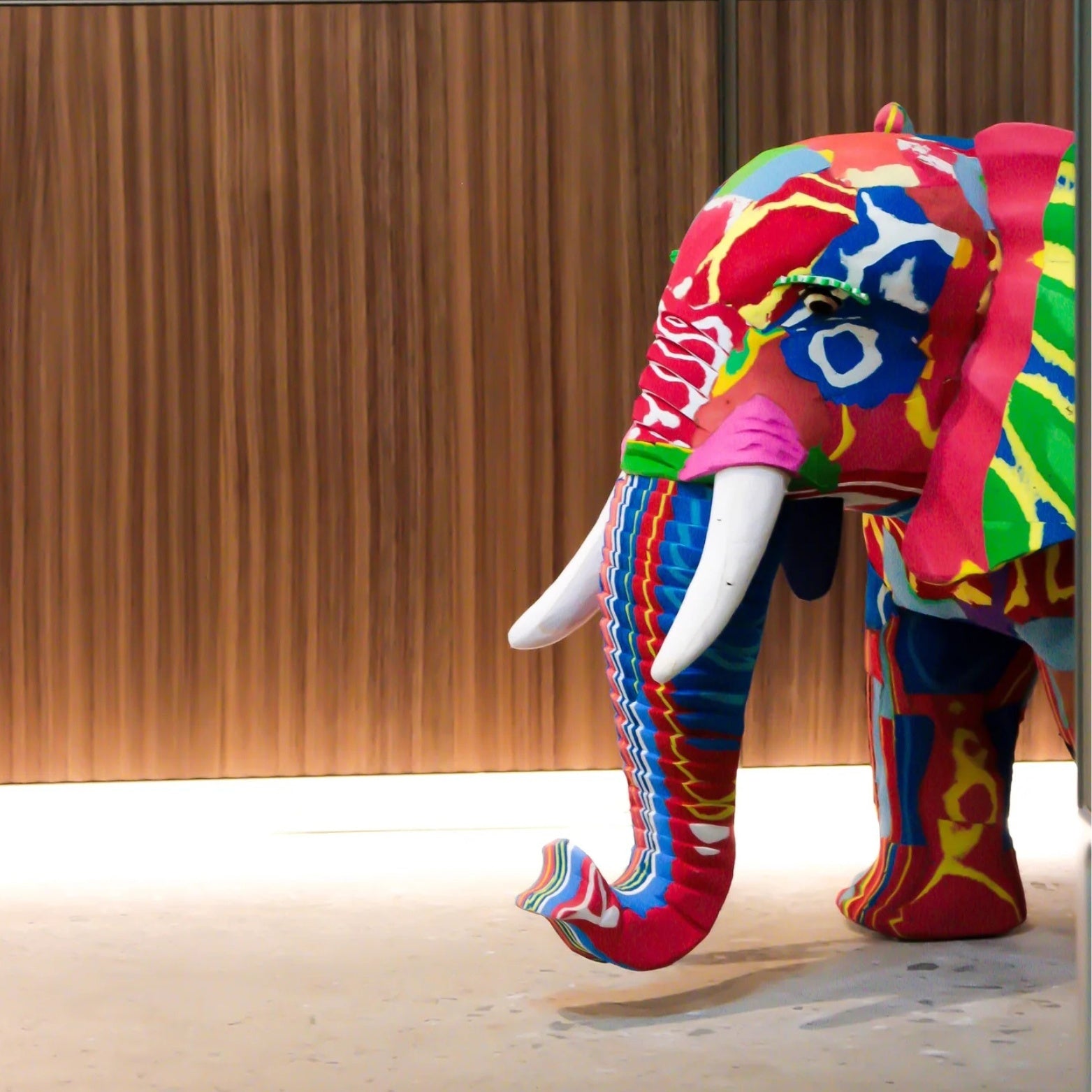 Recycled Elephant Flip Flop Sculpture - Ocean Sole