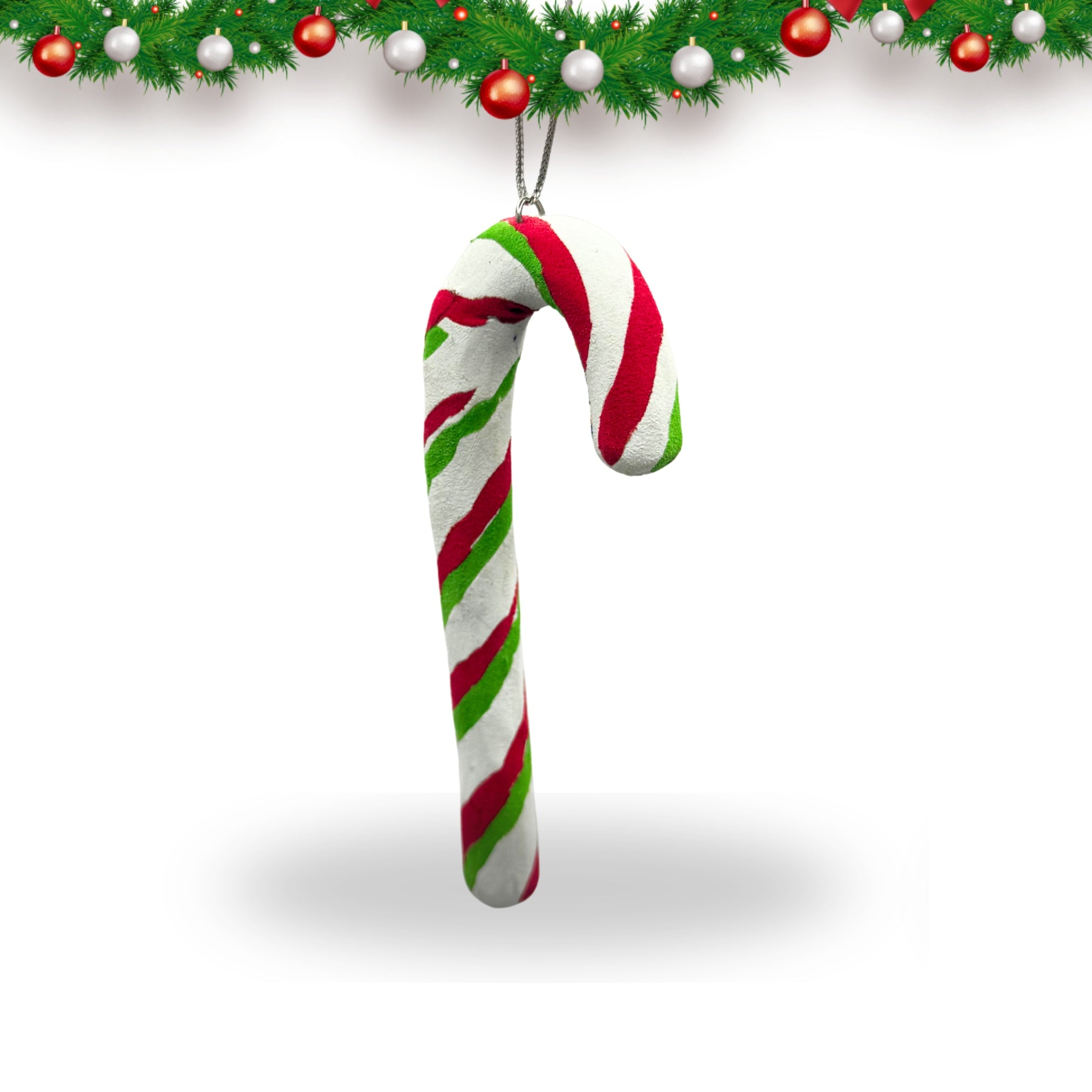 Candy Cane Hanging Christmas Ornament