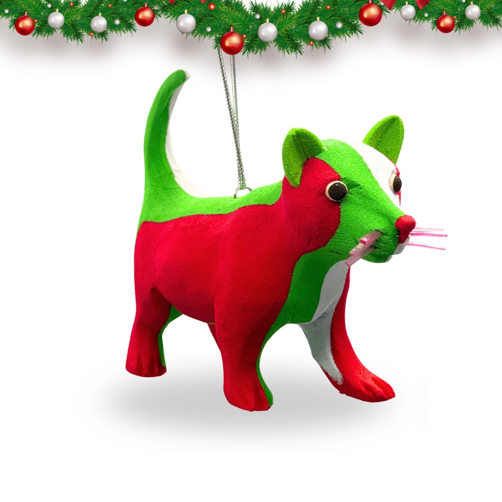 Cat Hanging Christmas Ornament