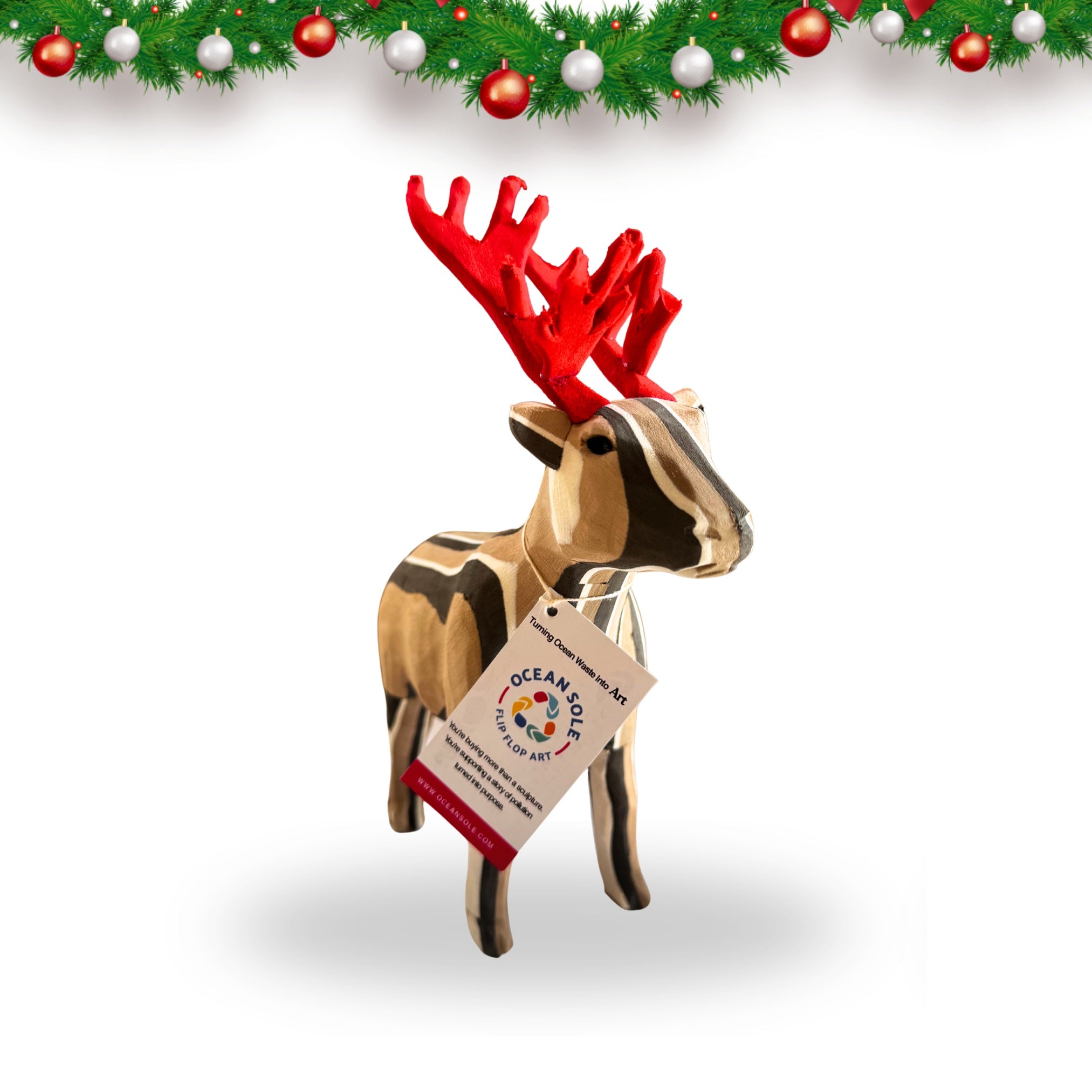 Reindeer Hanging Christmas Ornament