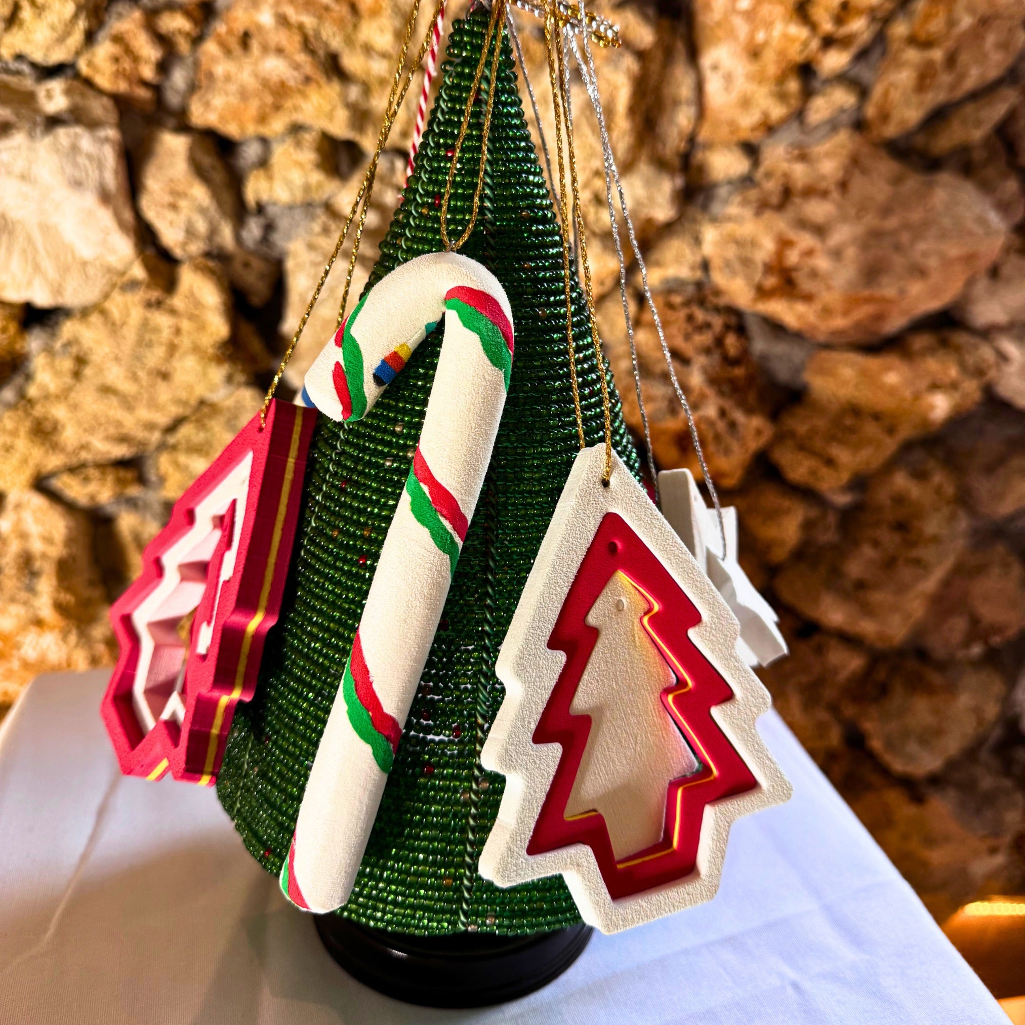Candy Cane Hanging Christmas Ornament