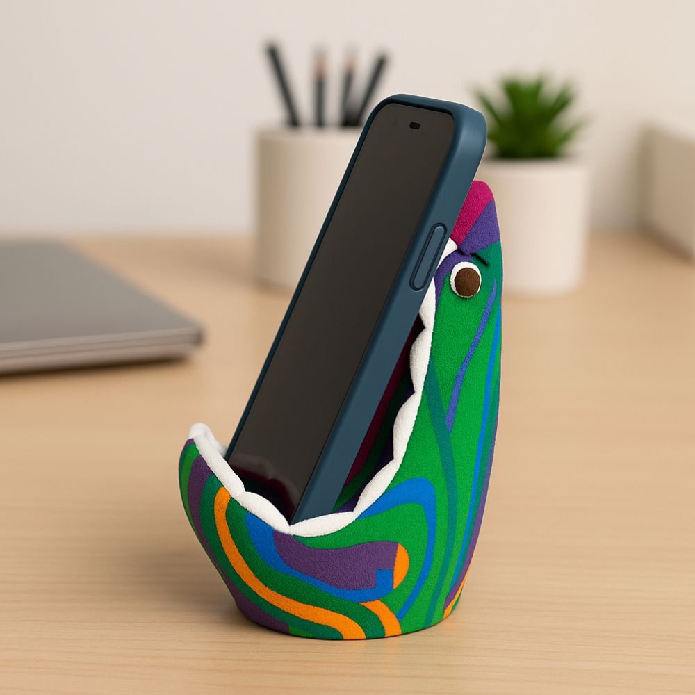 Phone Holder: Shark | Flip Flop Sculpture